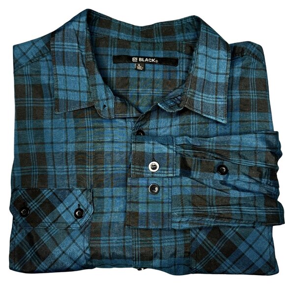 CJ Black Other - CJ Black Mens Long Sleeve Button Down Plaid Shirt - Size Large